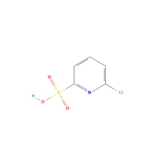 6-CHLOROPYRIDINE-2-SULFONIC ACID (CAS: 133145-15-0) - Chemical Structure and Molecular Formula 