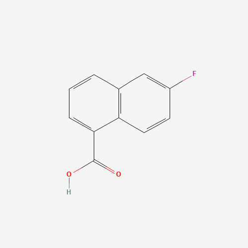 6-fluoronaphthalene-1-carboxylic acid (CAS: 575-08-6) - Chemical Structure and Molecular Formula 