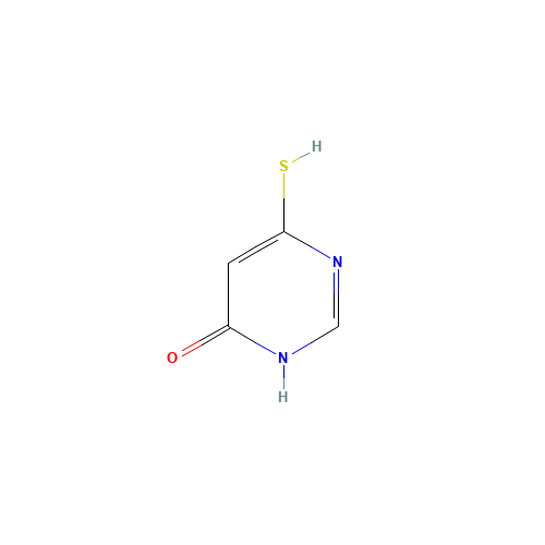 6-Mercapto-4(1H)-pyrimidinone (CAS: 6311-83-7) - Chemical Structure and Molecular Formula 