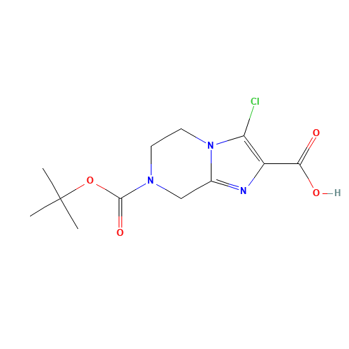 7-(TERT-BUTOXYCARBONYL)-3-CHLORO-5,6,7,8-TETRAHYDROIMIDAZO[1,2-A]PYRAZINE-2-CARBOXYLIC ACID (CAS: 903130-30-3) - Related Chemical Product