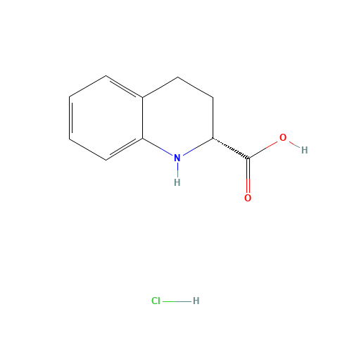 D-1,2,3,4-TETRAHYDRO-QUINOLINE-2-CARBOXYLIC ACID HYDROCHLORIDE (CAS: 75433-76-0) - Related Chemical Product