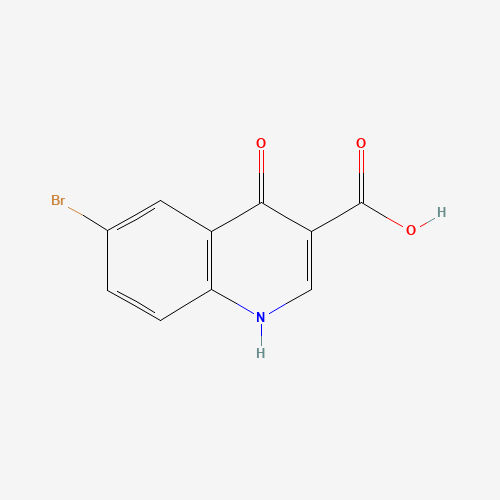 6-BROMO-4-HYDROXYQUINOLINE-3-CARBOXYLIC ACID chemical structure 6-BROMO-4-HYDROXYQUINOLINE-3-CARBOXYLIC ACID (CAS: 98948-95-9) - Chemical Structure and Molecular Formula