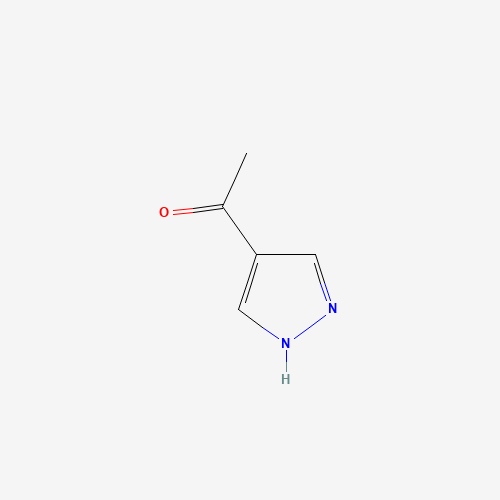 Ethanone,1-(1H-pyrazol-4-yl)-(9CI) (CAS: 25016-16-4) - Chemical Structure and Molecular Formula 