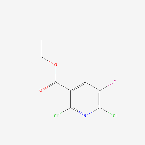 ethyl 2,6-dichloro-5-fluoropyridine-3-carboxylate (CAS: 82671-03-2) - Chemical Structure and Molecular Formula 