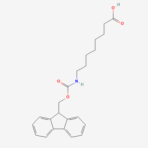 N-Fmoc-8-Aminooctanoic acid (CAS: 126631-93-4) - Chemical Structure and Molecular Formula 