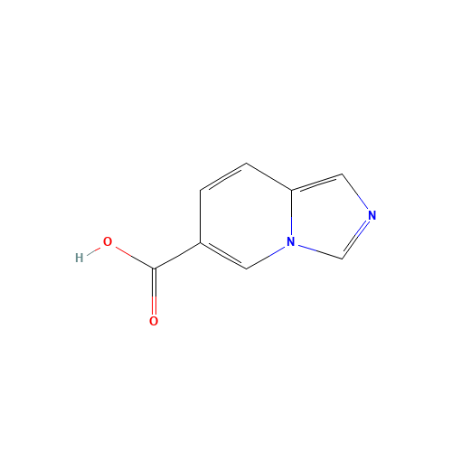 Imidazo[1,5-a]pyridine-6-carboxylic acid (9CI) (CAS: 256935-76-9) - Chemical Structure and Molecular Formula 