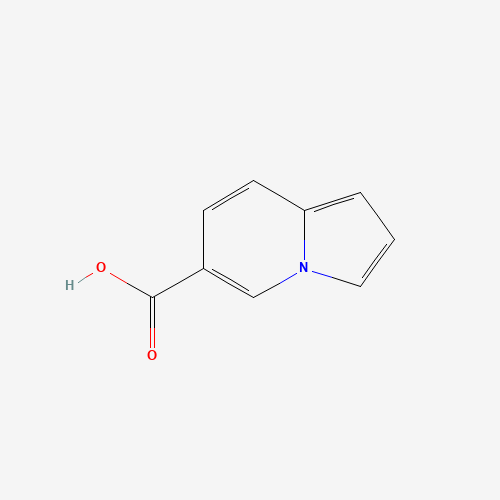 indolizine-6-carboxylic acid chemical structure indolizine-6-carboxylic acid (CAS: 588720-42-7) - Chemical Structure and Molecular Formula