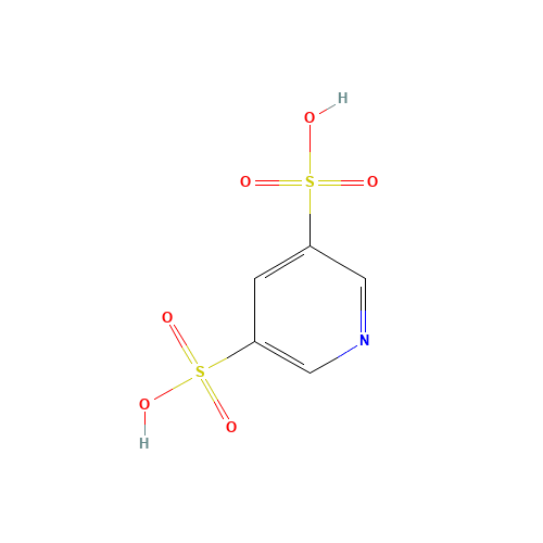 PYRIDINE-3,5-DISULFONIC ACID (CAS: 13069-04-0) - Chemical Structure and Molecular Formula 