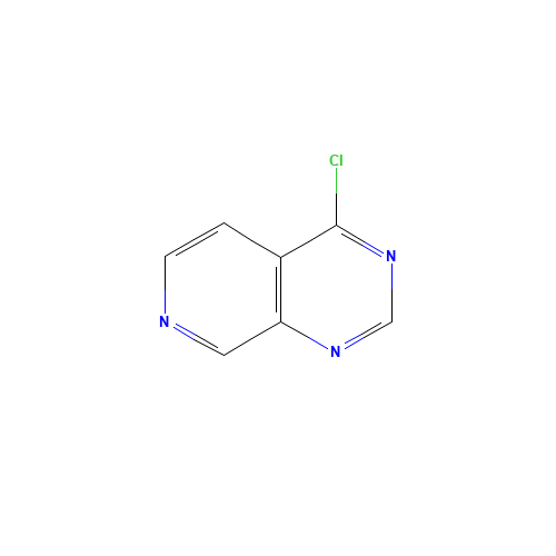 Pyrido[3,4-d]pyrimidine,4-chloro- (CAS: 51752-67-1) - Chemical Structure and Molecular Formula 