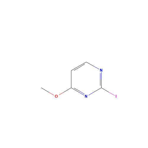 Pyrimidine,2-iodo-4-methoxy-(9CI) (CAS: 262353-35-5) - Chemical Structure and Molecular Formula 