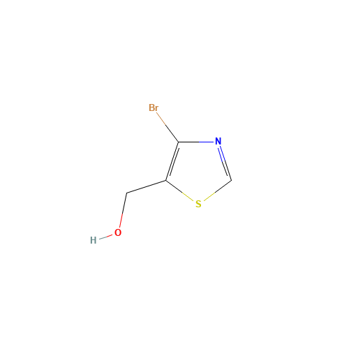 (4-BROMOTHIAZOL-5-YL)METHANOL (CAS: 262444-15-5) - Chemical Structure and Molecular Formula 