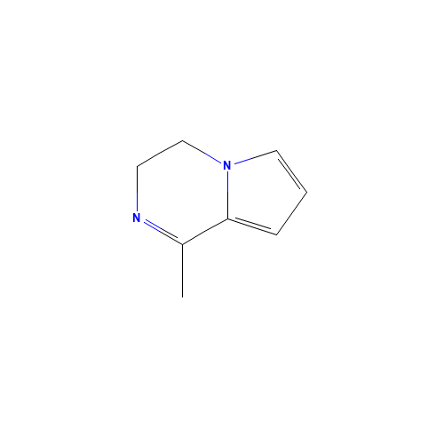 1-METHYL-3,4-DIHYDROPYRROLO[1,2-A]-PYRAZINE (CAS: 64608-66-8) - Chemical Structure and Molecular Formula 