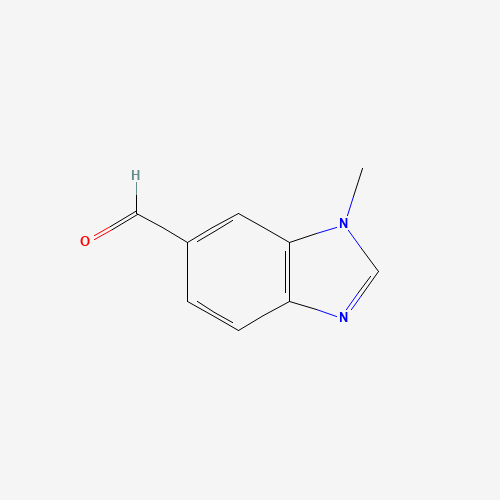 1H-Benzimidazole-6-carboxaldehyde,1-methyl-(9CI) chemical structure 1H-Benzimidazole-6-carboxaldehyde,1-methyl-(9CI) (CAS: 181867-19-6) - Chemical Structure and Molecular Formula