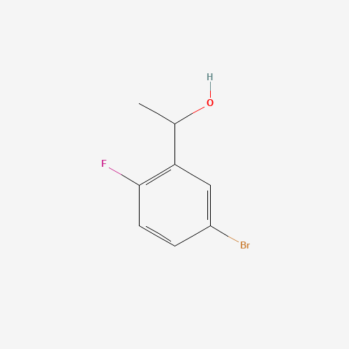 1-(5-Bromo-2-fluorophenyl)ethanol (CAS: 552331-15-4) - Chemical Structure and Molecular Formula 