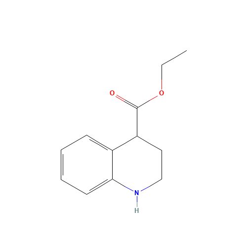 ETHYL 1,2,3,4-TETRAHYDROQUINOLINE-4-CARBOXYLATE (CAS: 24562-76-3) - Chemical Structure and Molecular Formula 