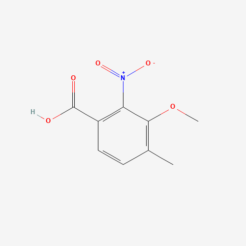 3-Methoxy-4-methyl-2-nitrobenzoic acid (CAS: 57281-77-3) - Chemical Structure and Molecular Formula 
