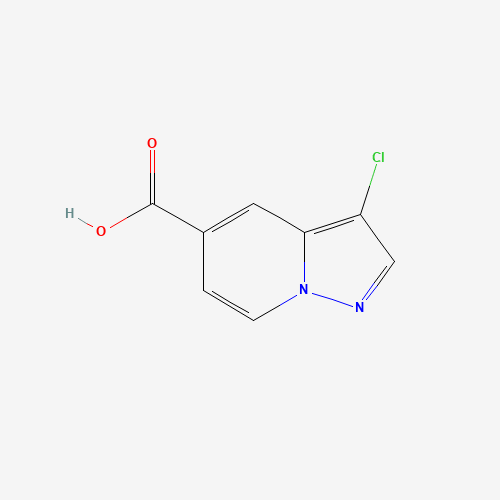 3-chloroH-pyrazolo[1,5-a]pyridine-5-carboxylic acid (CAS: 876379-80-5) - Chemical Structure and Molecular Formula 