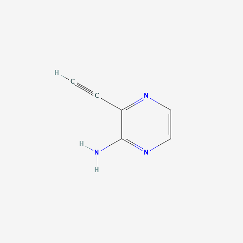 2-Amino-3-ethynylpyrazine (CAS: 1005349-13-2) - Chemical Structure and Molecular Formula 