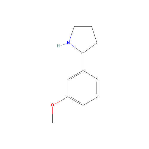 2-(3-METHOXYPHENYL)PYRROLIDINE (CAS: 103861-77-4) - Related Chemical Product