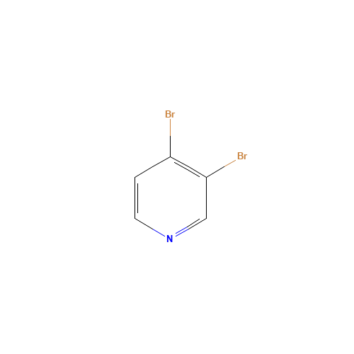 3,4-DIBROMOPYRIDINE (CAS: 13534-90-2) - Chemical Structure and Molecular Formula 