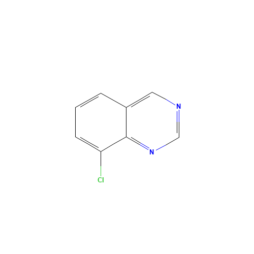 8-CHLORO-QUINAZOLINE (CAS: 7557-04-2) - Chemical Structure and Molecular Formula 