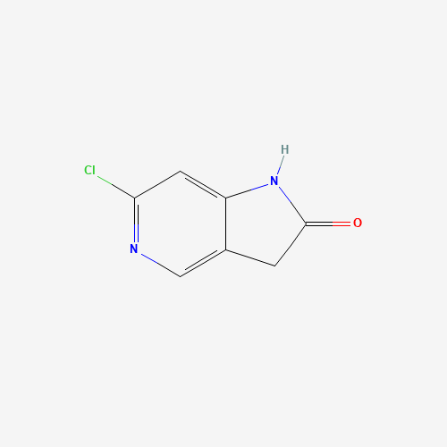 5-chloro-1H-pyrrolo[2,3-c]pyridin-2(3H)-one (CAS: 1000342-80-2) - Chemical Structure and Molecular Formula 