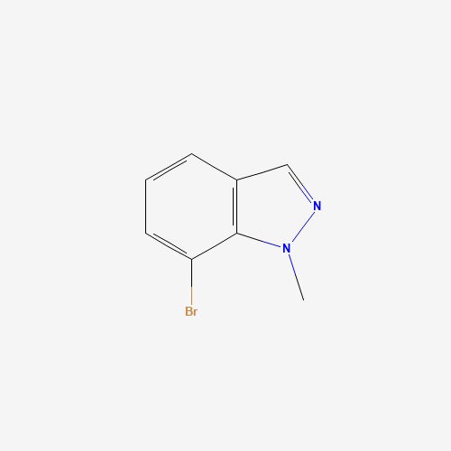 7-BROMO-1-METHYL-1H-INDAZOLE (CAS: 1000576-59-9) - Chemical Structure and Molecular Formula 
