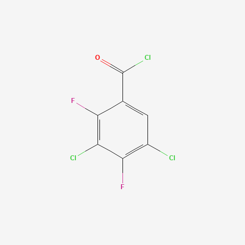 3,5-Dichloro-2,4-difluorobenzoyl chloride (CAS: 101513-72-8) - Chemical Structure and Molecular Formula 