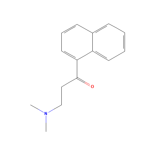 3-(dimethylamino)-1-(naphthalen-5-yl)propan-1-one (CAS: 10320-49-7) - Chemical Structure and Molecular Formula 