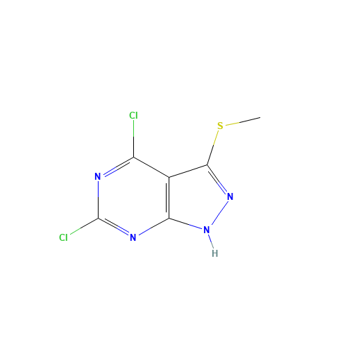 4,6-dichloro-3-(methylthio)-1H-pyrazolo[3,4-d]pyrimidine (CAS: 1037479-36-9) - Related Chemical Product