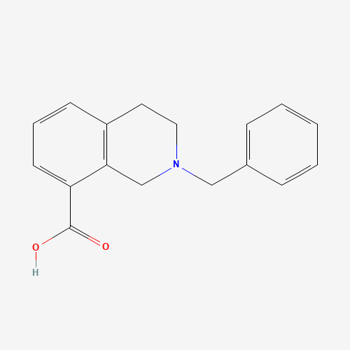 2-benzyl-1,2,3,4-tetrahydroisoquinoline-8-carboxylic acid (CAS: 1053656-29-3) - Chemical Structure and Molecular Formula 