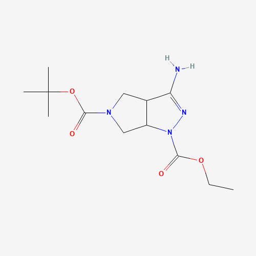 5-tert-butyl 1-ethyl 3-amino-3a,4,6,6a-tetrahydropyrrolo[3,4-c]pyrazole-1,5-dicarboxylate (CAS: 1053656-67-9) - Related Chemical Product