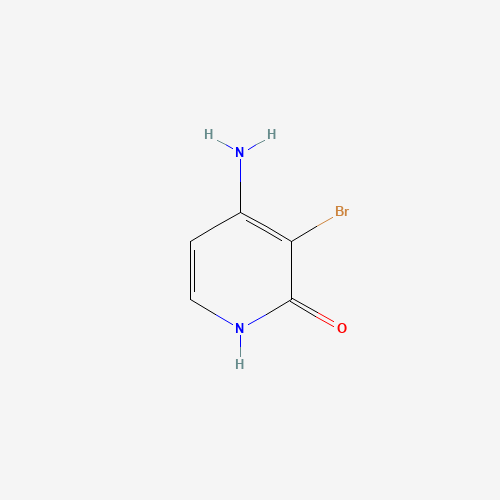 4-Amino-3-bromo-2-hydroxypyridine (CAS: 107842-74-0) - Chemical Structure and Molecular Formula 