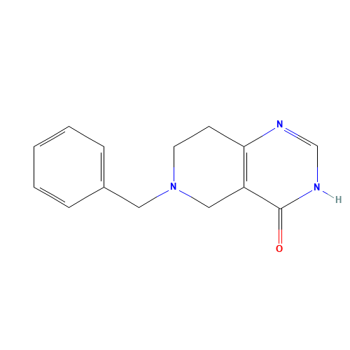 6-benzyl-5,6,7,8-tetrahydropyrido[4,3-d]pyrimidin-4(3H)-one (CAS: 109229-22-3) - Chemical Structure and Molecular Formula 