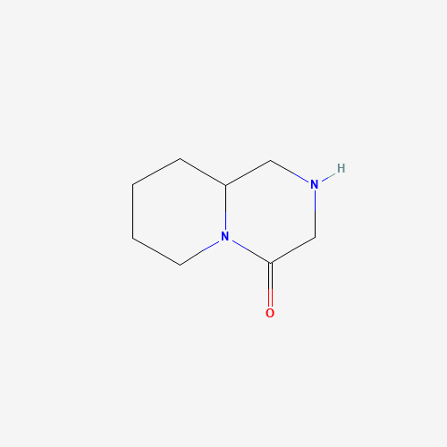 Octahydro-4H-pyrido[1,2-a]pyrazin-4-one (CAS: 109814-50-8) - Chemical Structure and Molecular Formula 