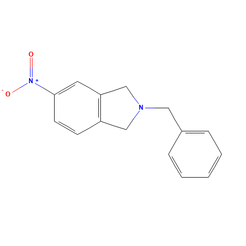 2-Benzyl-5-nitroisoindoline (CAS: 127168-68-7) - Chemical Structure and Molecular Formula 