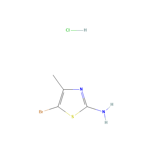 2-AMINO-5-BROMO-4-METHYLTHIAZOLE HYDROCHLORIDE (CAS: 133692-16-7) - Chemical Structure and Molecular Formula 