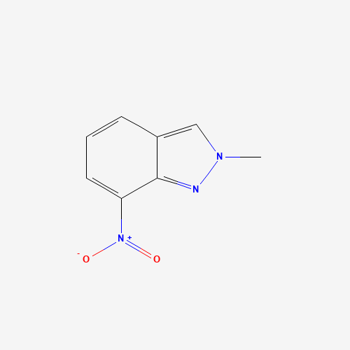 2-methyl-7-nitro-2H-indazole (CAS: 13436-58-3) - Chemical Structure and Molecular Formula 