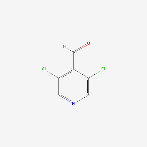 3,5-DICHLORO-4-FORMYL PYRIDINE (CAS: 136590-83-5) - Chemical Structure and Molecular Formula 