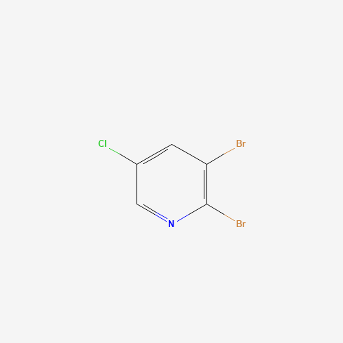 2,3 DIBROMO-5-CHLORO PYRIDINE (CAS: 137628-17-2) - Chemical Structure and Molecular Formula 