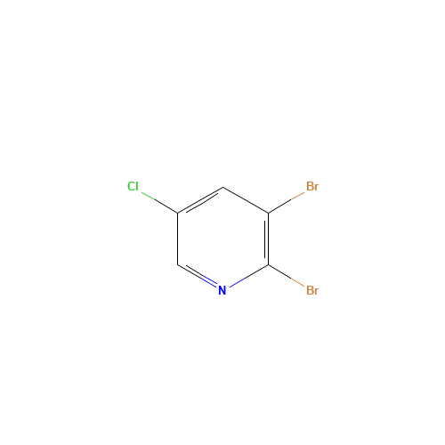 2,3 DIBROMO-5-CHLORO PYRIDINE (CAS: 137628-17-2) - Chemical Structure and Molecular Formula 