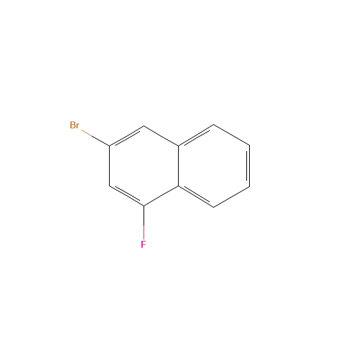3-Bromo-1-fluoronaphthalene (CAS: 13772-59-3) - Chemical Structure and Molecular Formula 
