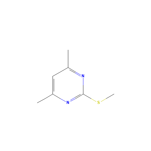 4,6-Dimethyl-2-methylmercapyrimidine (CAS: 14001-64-0) - Chemical Structure and Molecular Formula 
