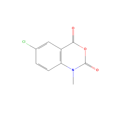 6-chloro-1-methyl-2H-3,1-benzoxazine-2,4(1H)-dione (CAS: 14529-12-5) - Chemical Structure and Molecular Formula 