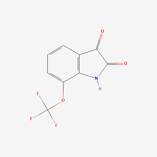 7-TRIFLUOROMETHOXY-ISATIN (CAS: 149125-30-4) - Chemical Structure and Molecular Formula 