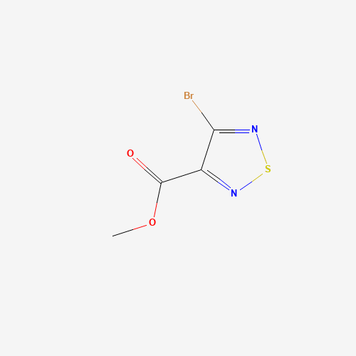 Methyl 4-bromo-1,2,5-thiadiazole-3-carboxylate (CAS: 152300-56-6) - Chemical Structure and Molecular Formula 