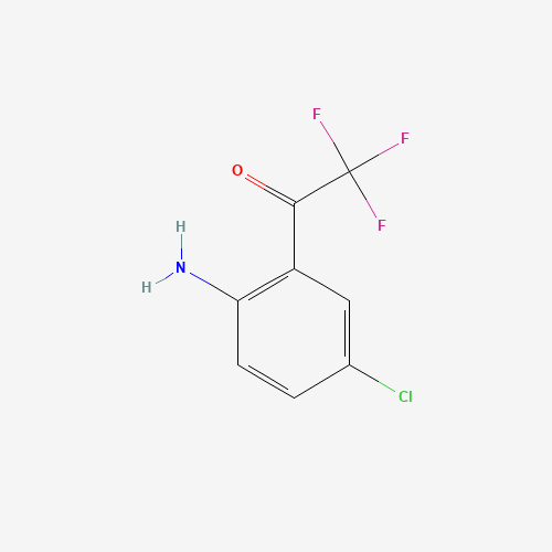 1-(2-AMINO-5-CHLOROPHENYL)-2,2,2-TRIFLUOROETHANONE (CAS: 154598-53-5) - Chemical Structure and Molecular Formula 