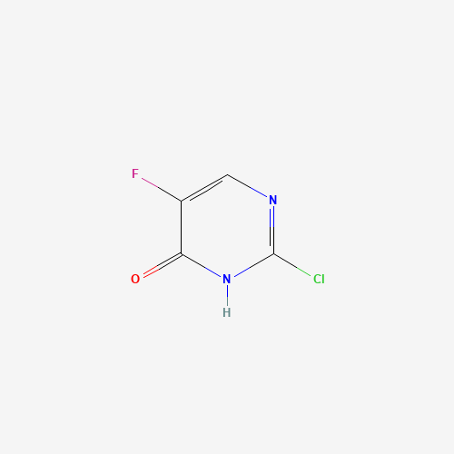 2-CHLORO-5-FLUOROPYRIMIDIN-4-ONE (CAS: 155-12-4) - Chemical Structure and Molecular Formula 