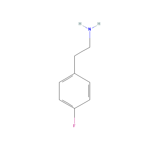 4-Fluorophenethylamine (CAS: 1583-88-6) - Chemical Structure and Molecular Formula 
