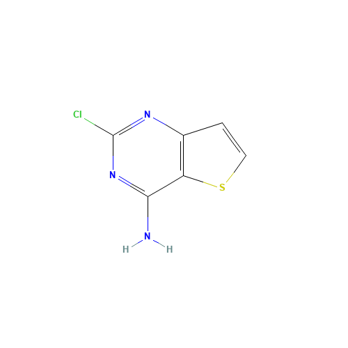 4-AMINO-2-CHLOROTHIENO[3,2-D]PYRIMIDINE (CAS: 16234-40-5) - Chemical Structure and Molecular Formula 